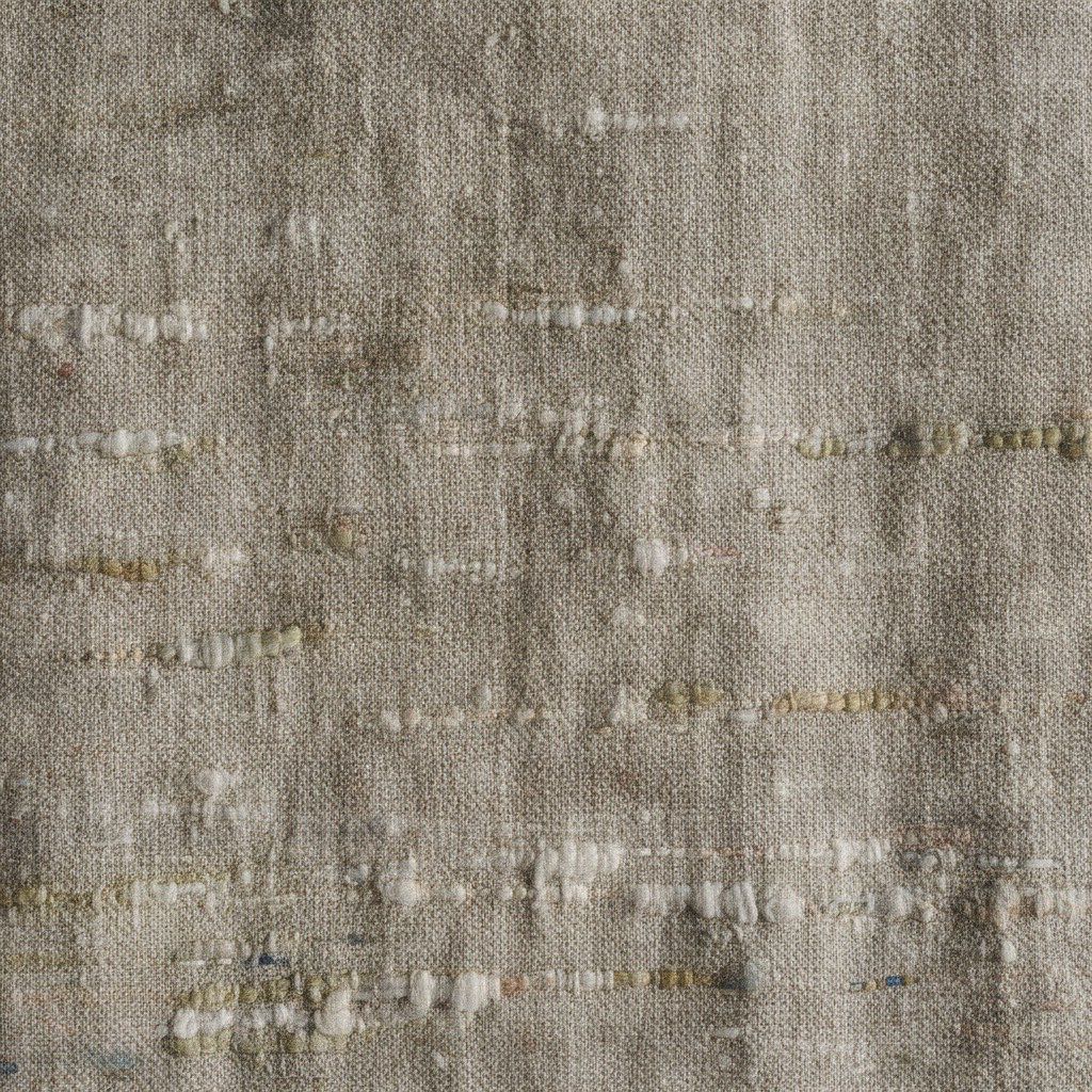 Macro of cotton-linen slub weave structure.